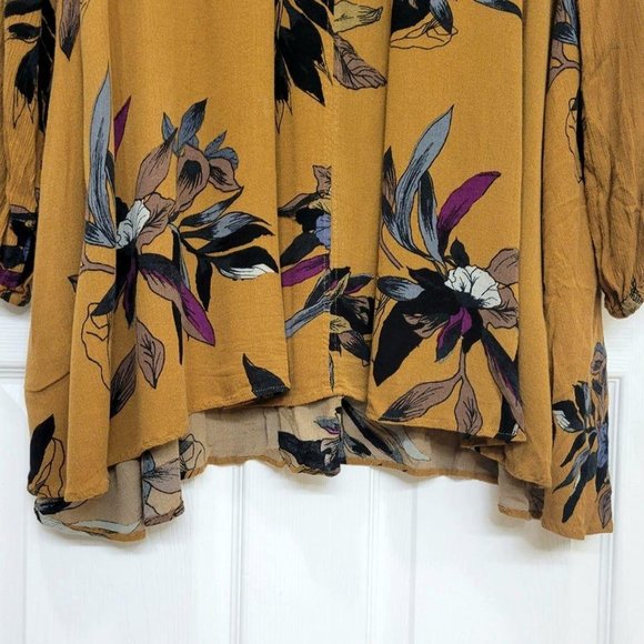 *SOLD* FREE PEOPLE Boho Mini Smock Dress Size M - Picture 6 of 12